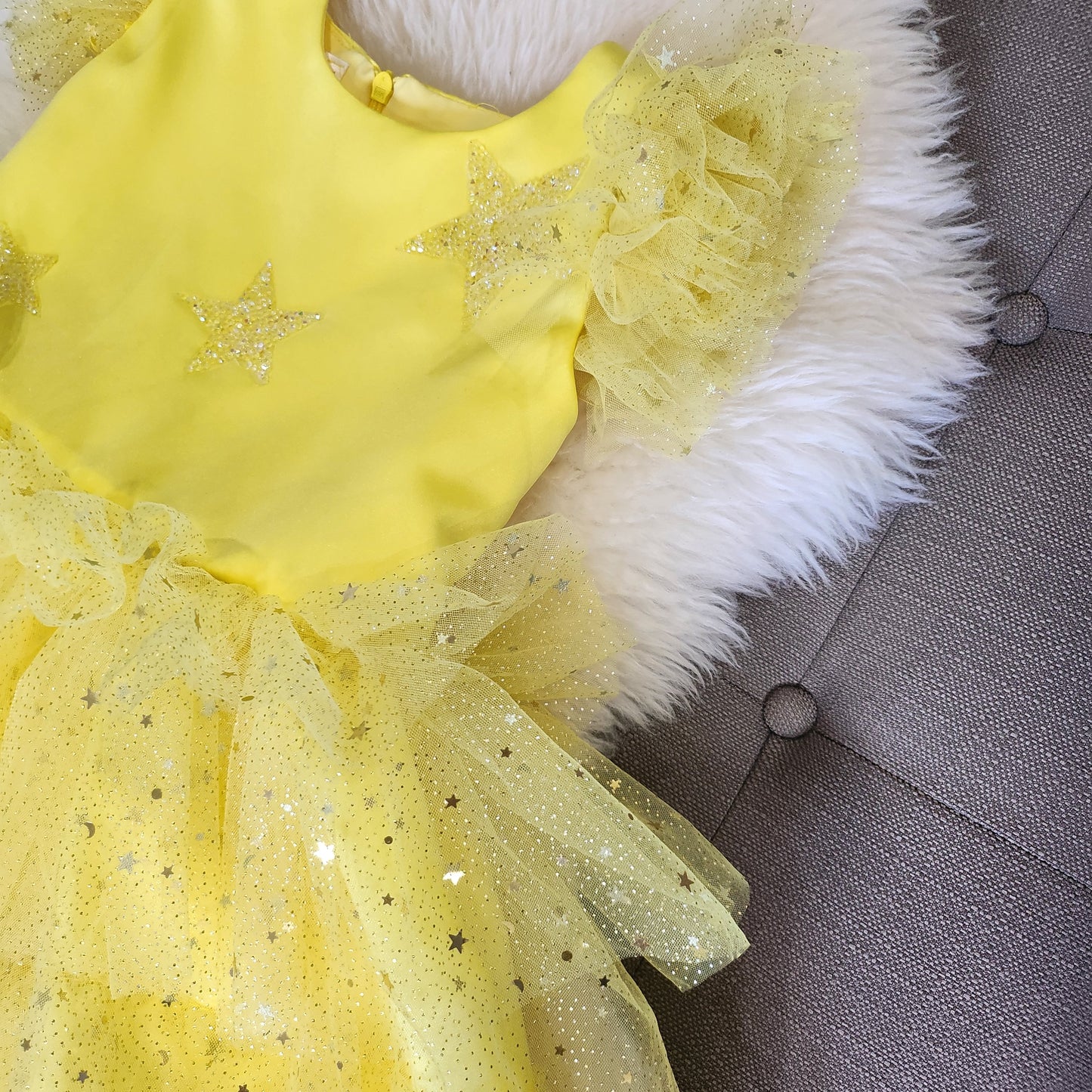 Yellow Stars Tutu Dress
