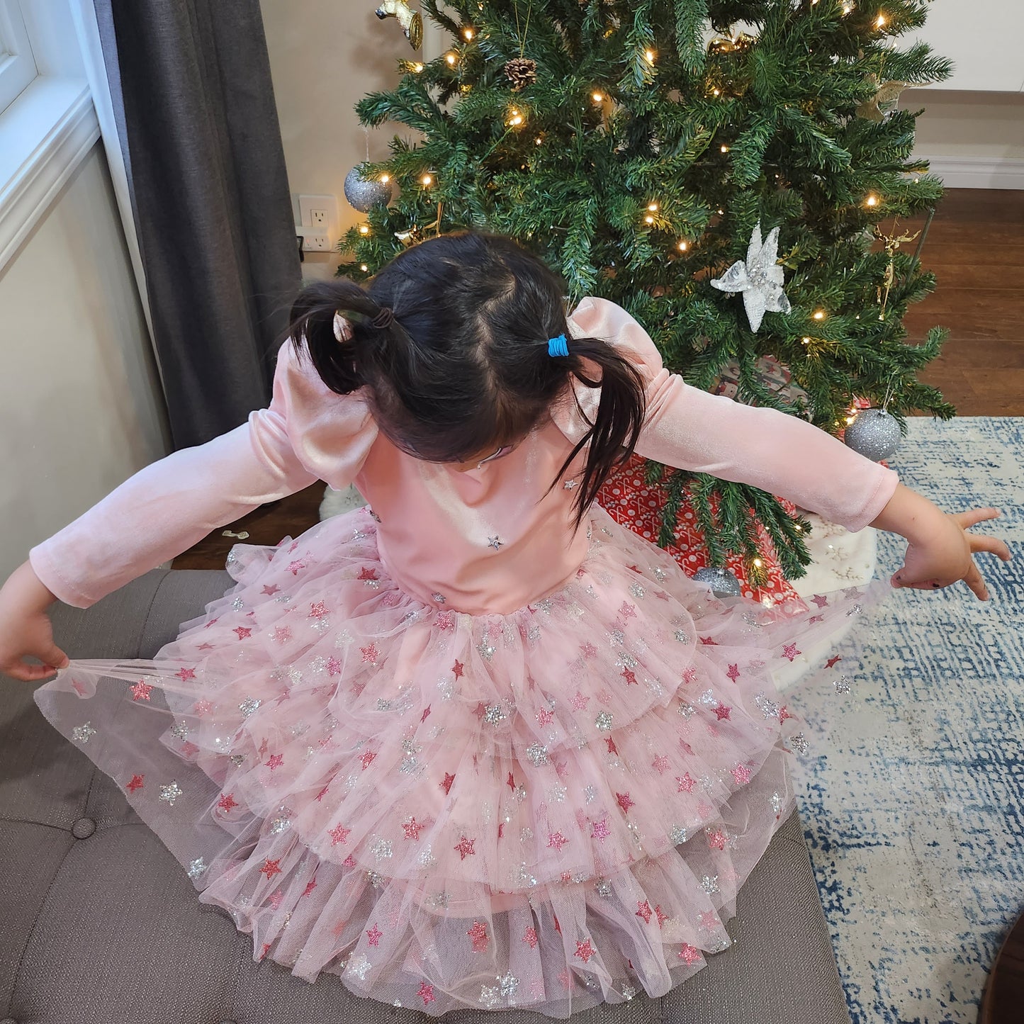 Pink Stars Tutu Dress