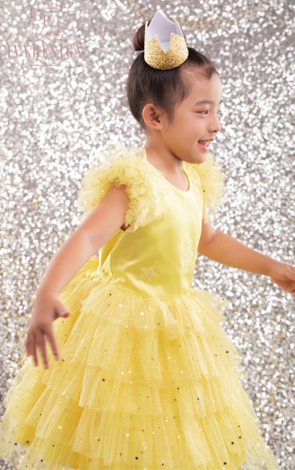 Yellow Stars Tutu Dress