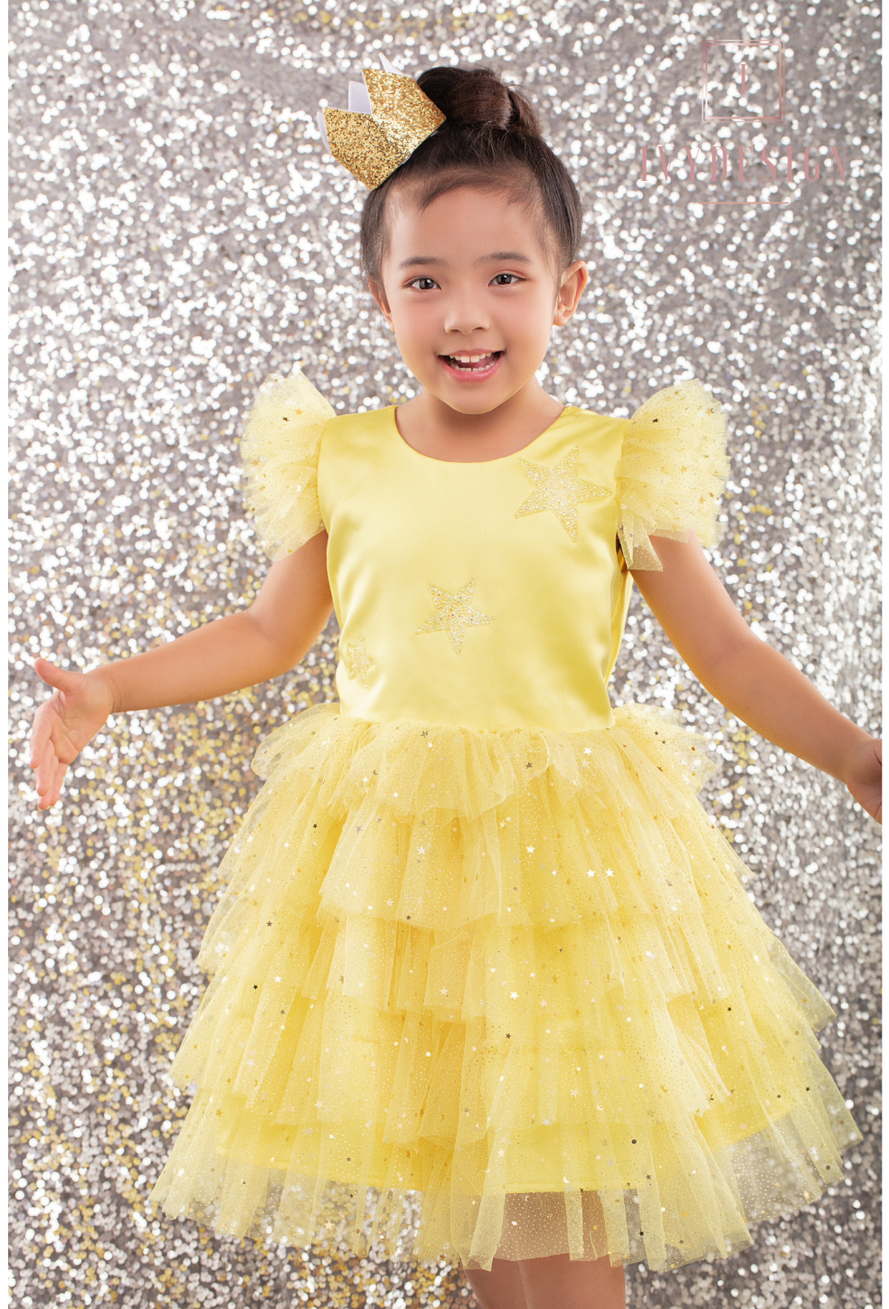 Yellow Stars Tutu Dress