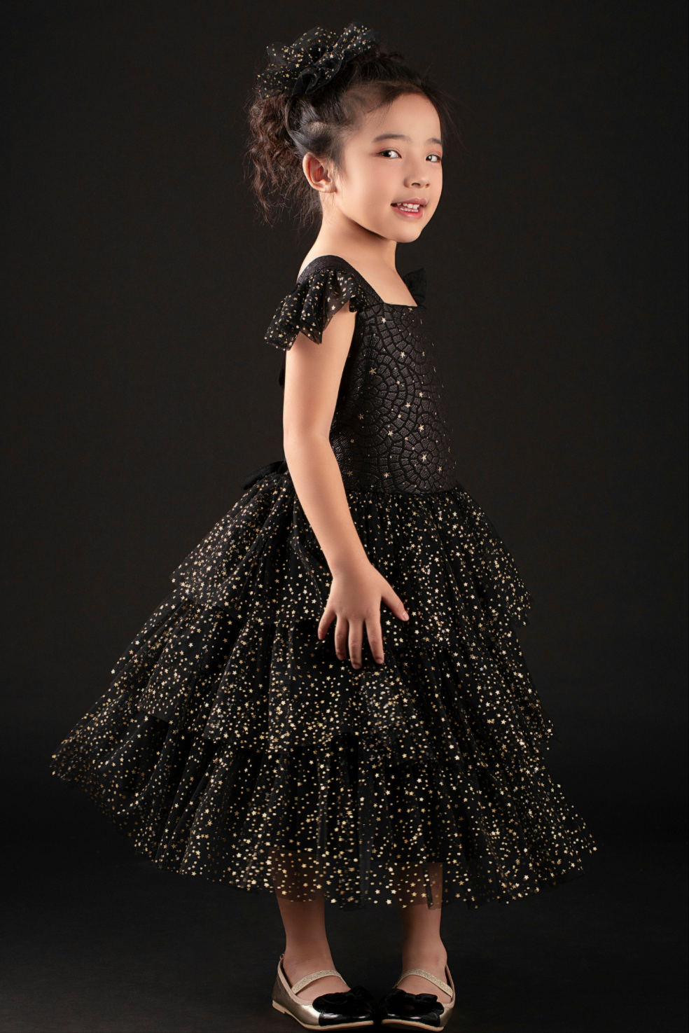 Golden Stars Tutu Dress