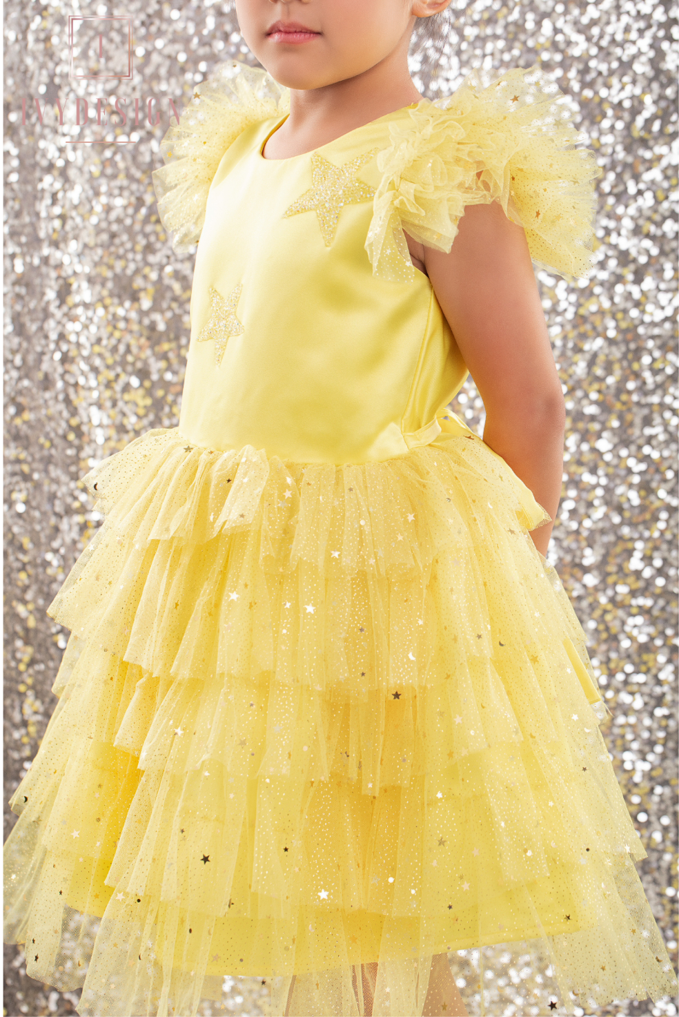 Yellow Stars Tutu Dress