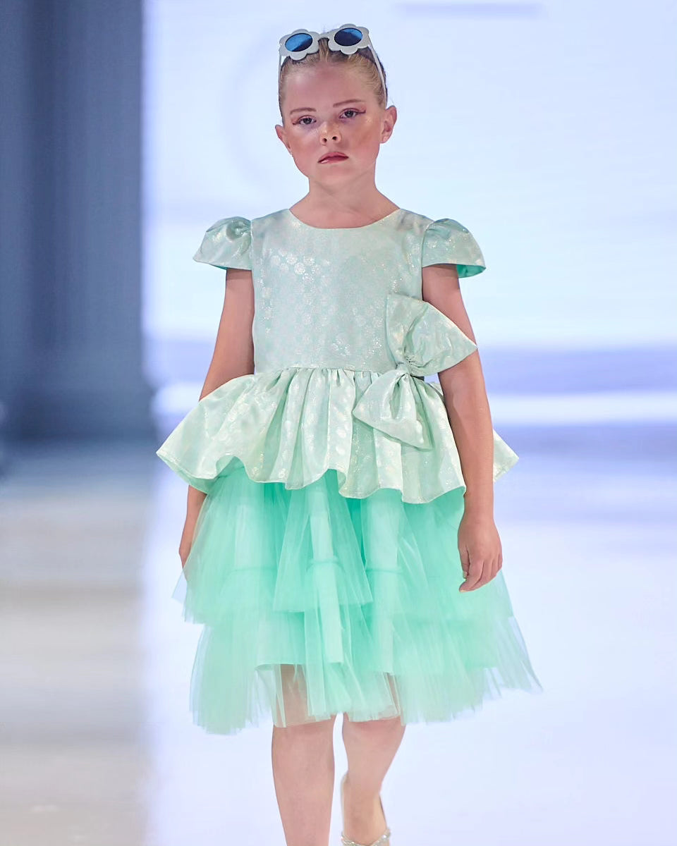 Mint Green Layered Party Dress