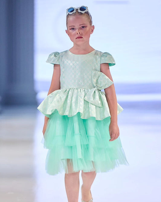 Mint Green Layered Party Dress