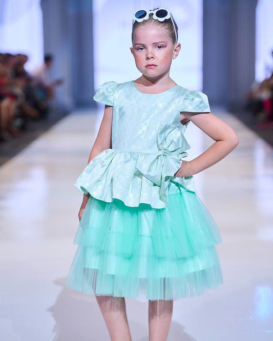 Mint Green Layered Party Dress