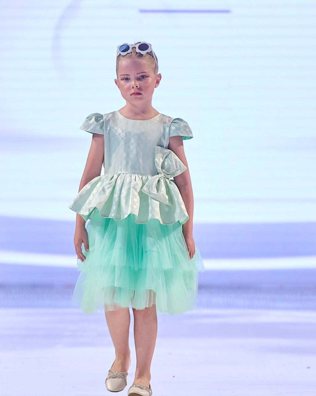 Mint Green Layered Party Dress