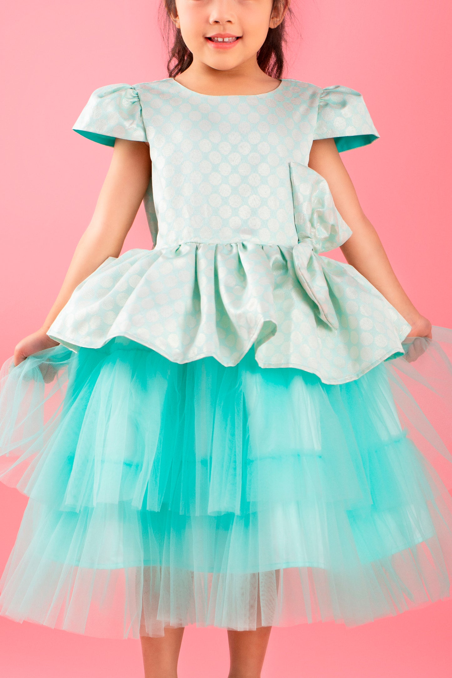 Mint Green Layered Party Dress