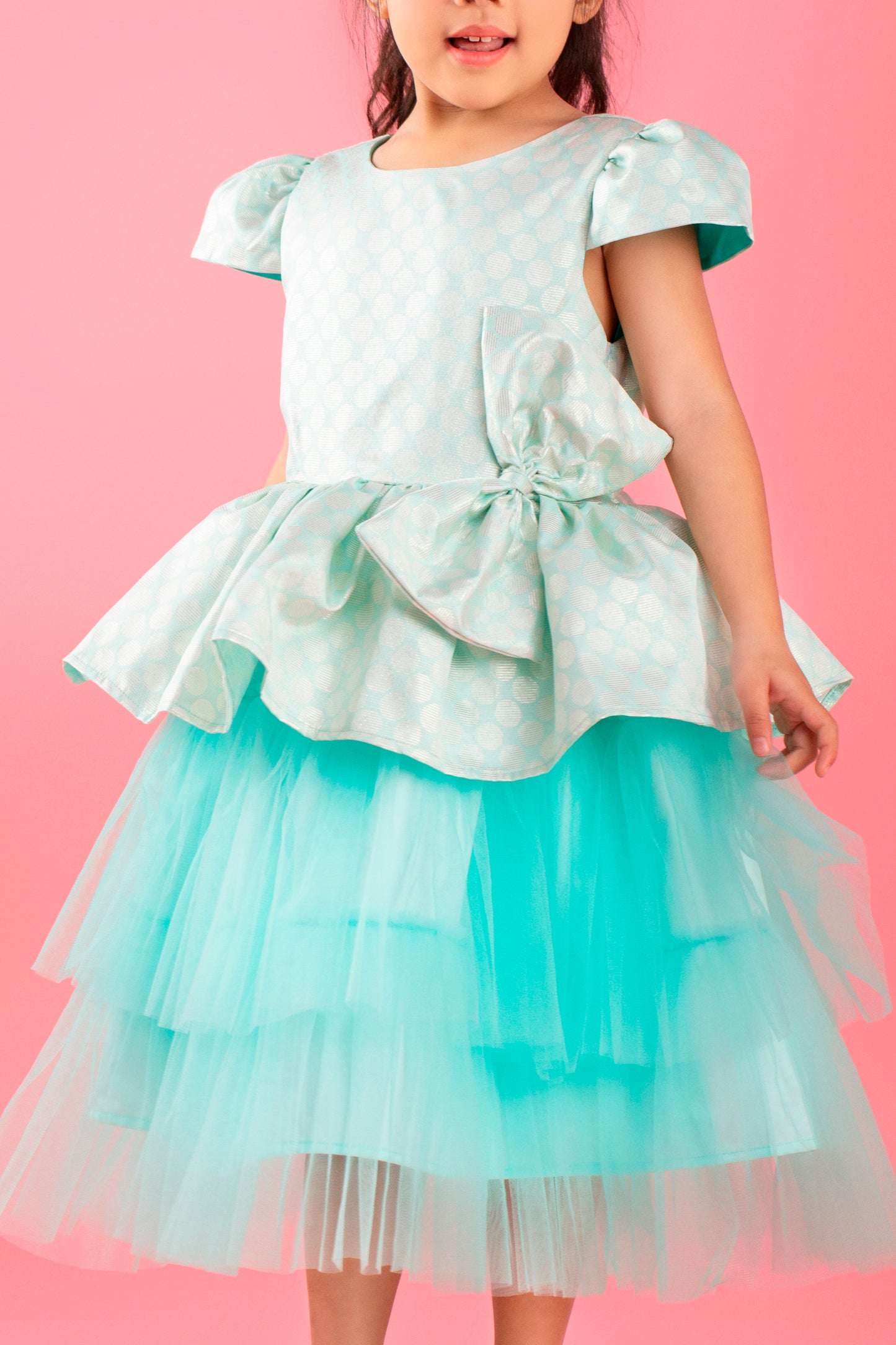 Mint Green Layered Party Dress
