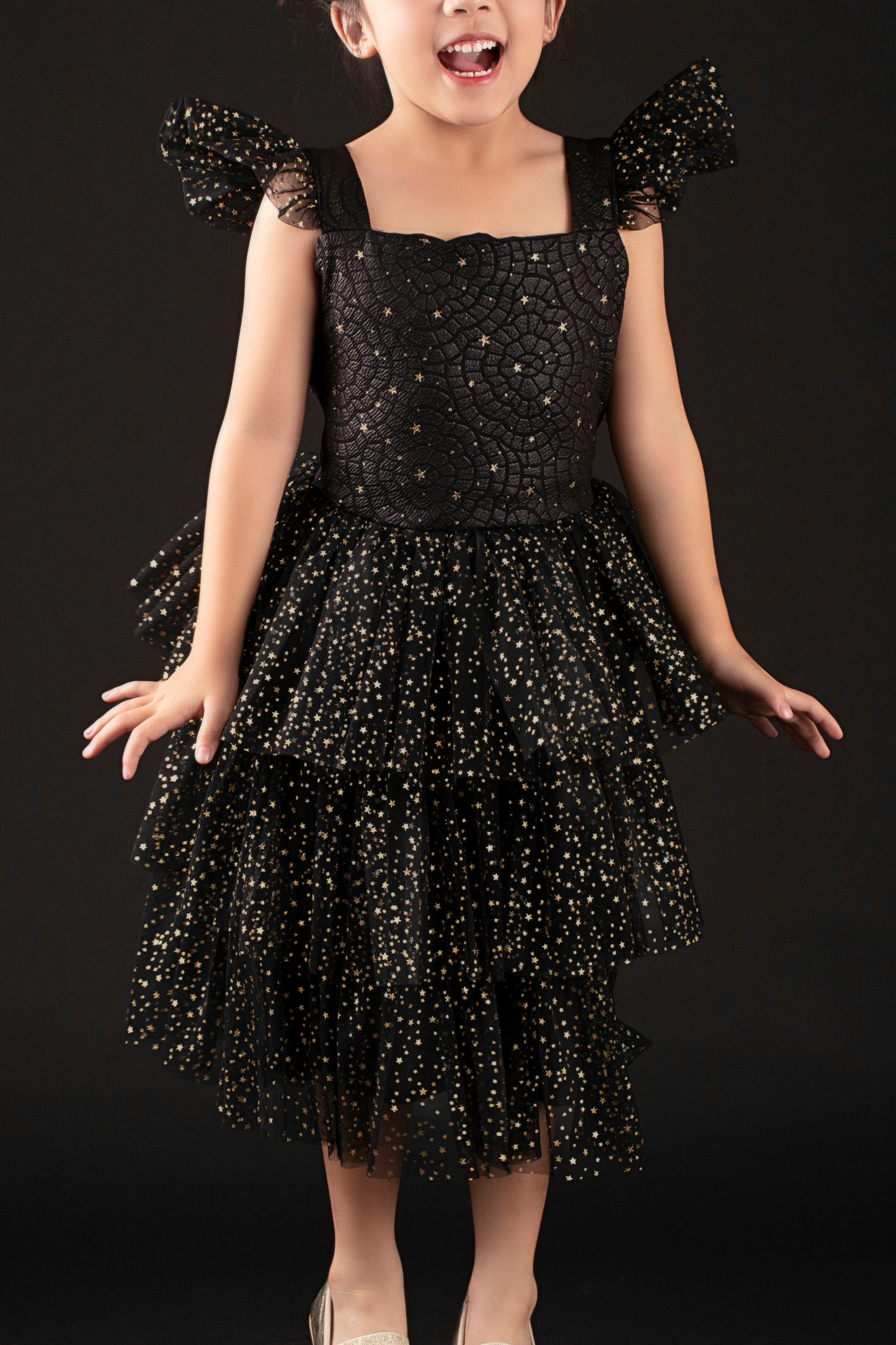 Golden Stars Tutu Dress