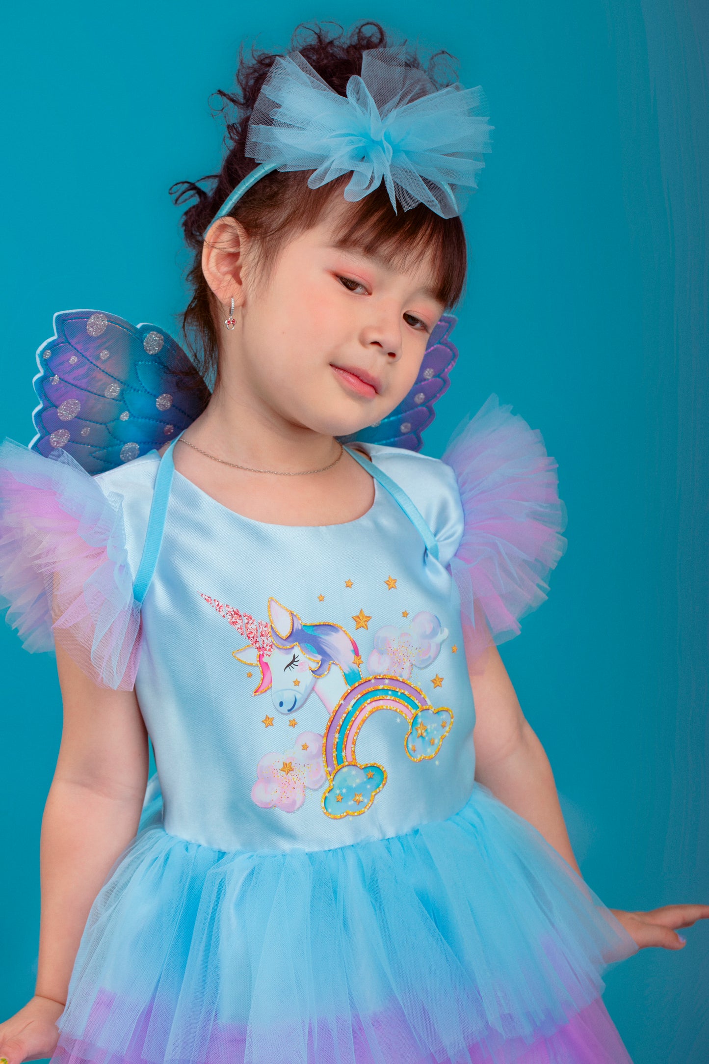 Rainbow Unicorn Tulle Dress