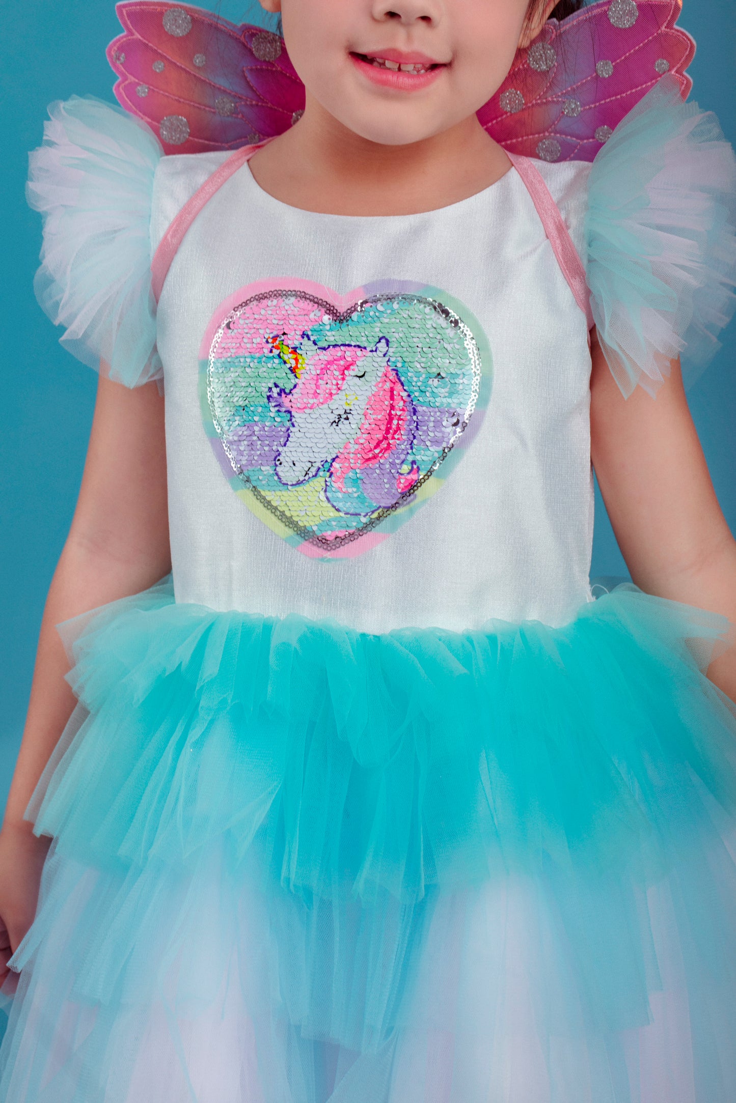 Sequin Unicorn Heart Dress