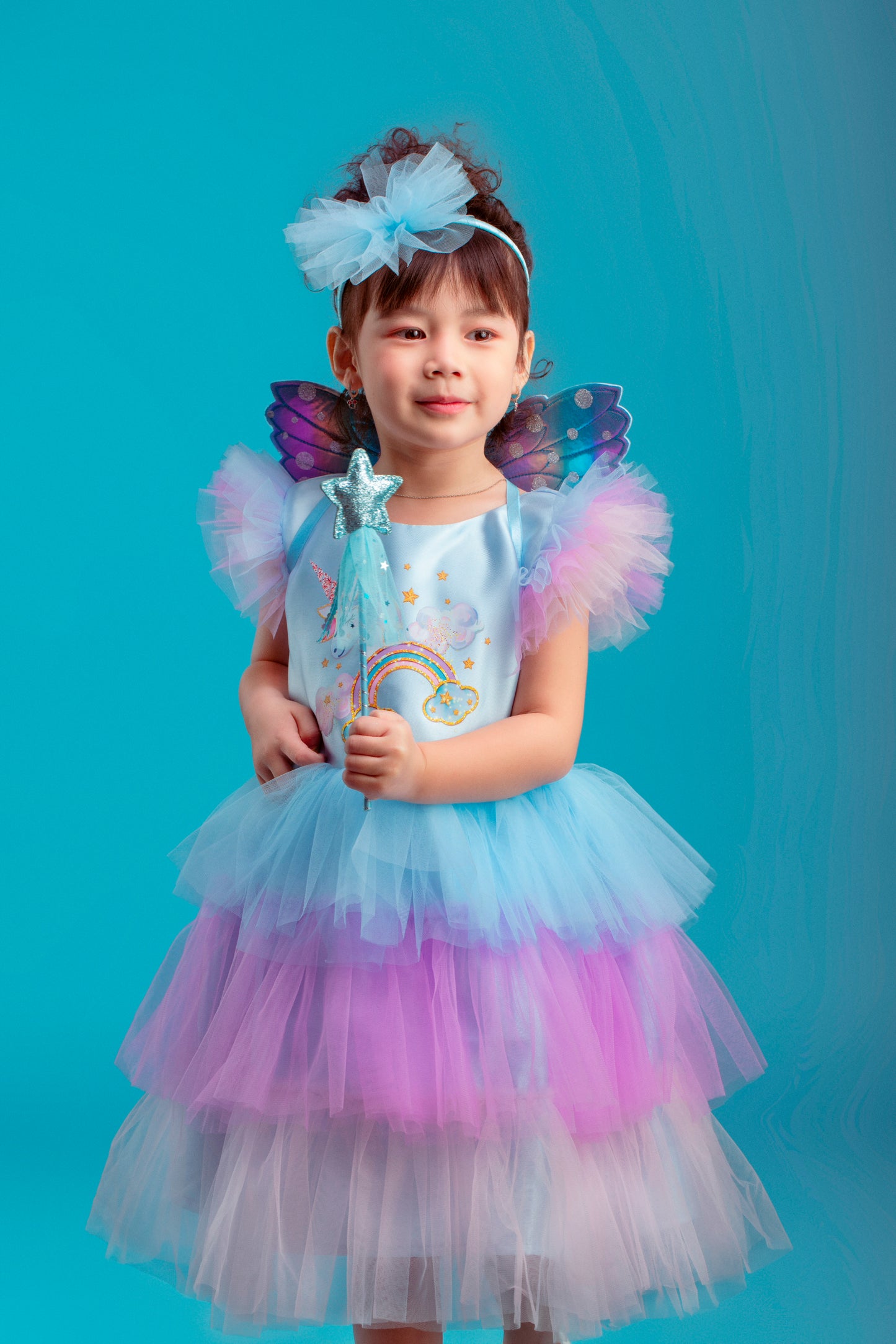 Rainbow Unicorn Tulle Dress