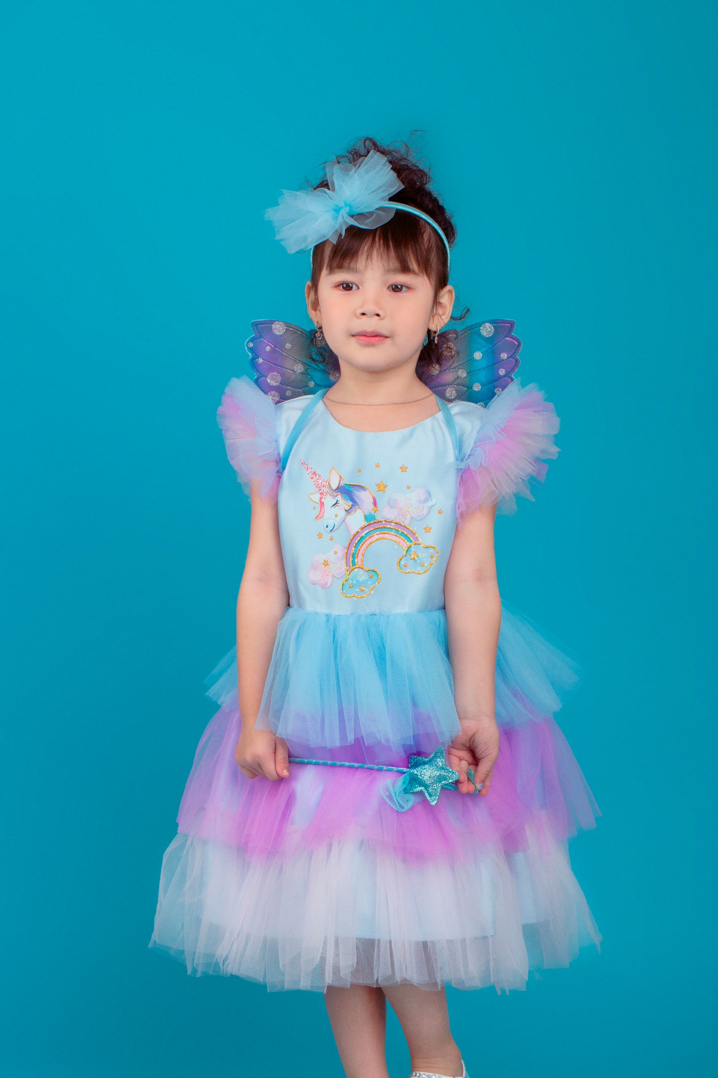 Rainbow Unicorn Tulle Dress