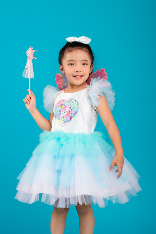 Sequin Unicorn Heart Dress