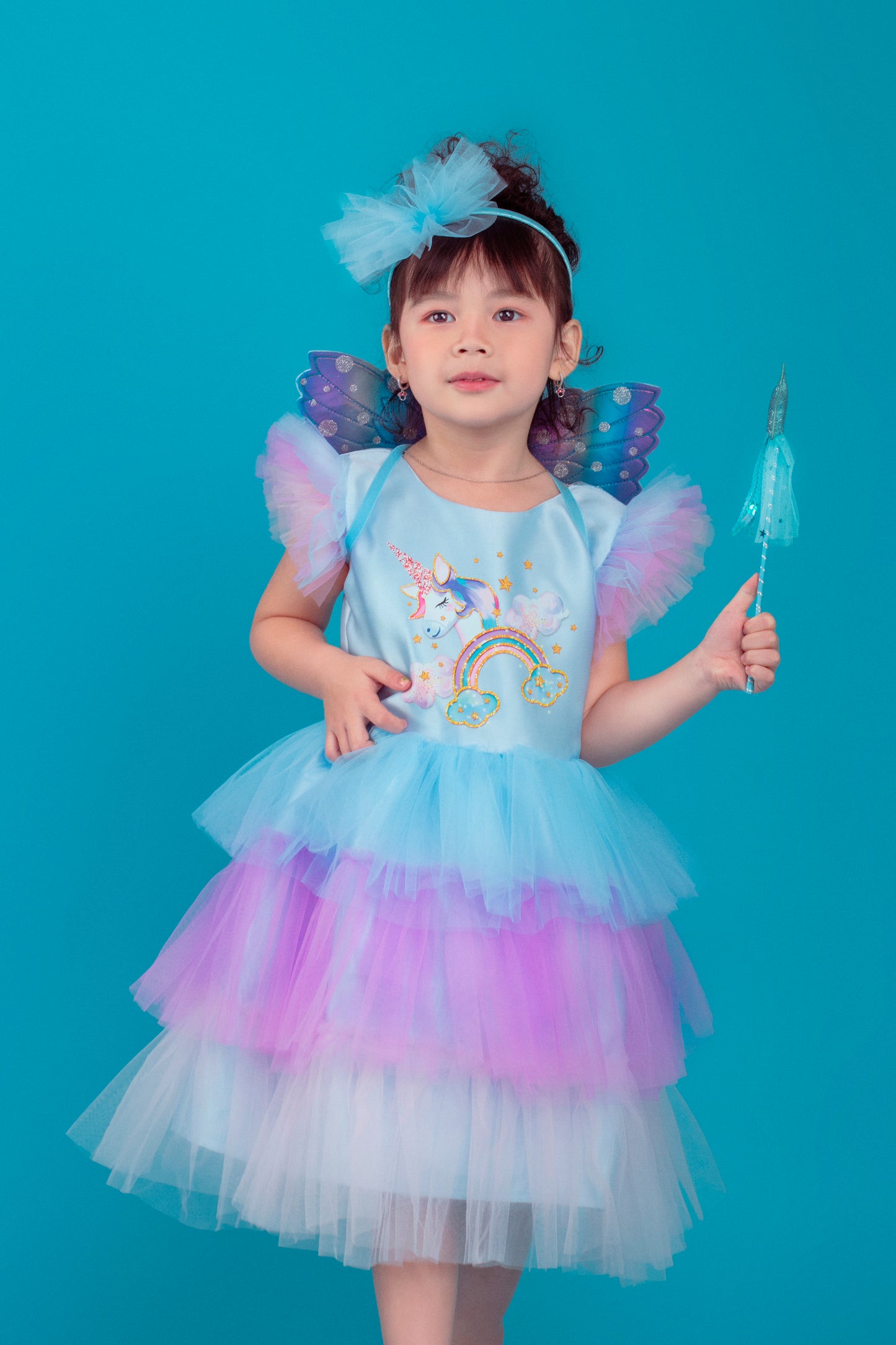 Rainbow Unicorn Tulle Dress
