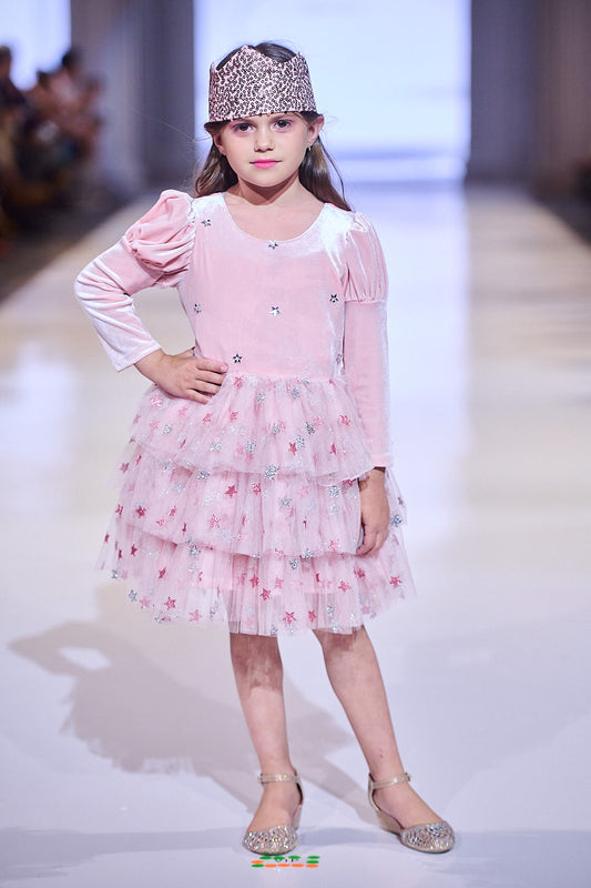 Pink Stars Tutu Dress