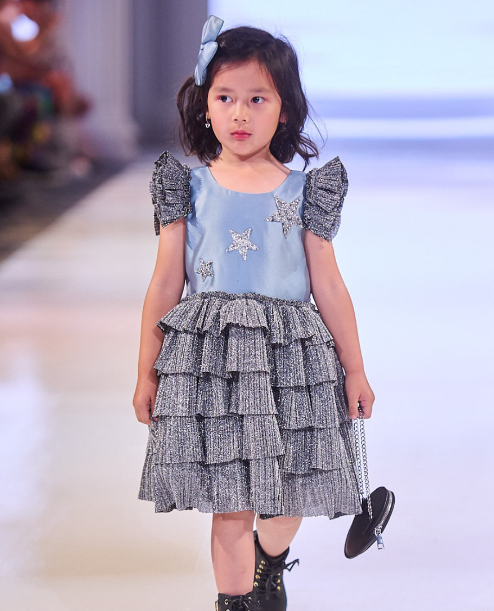 Silver Stars Tutu Dress