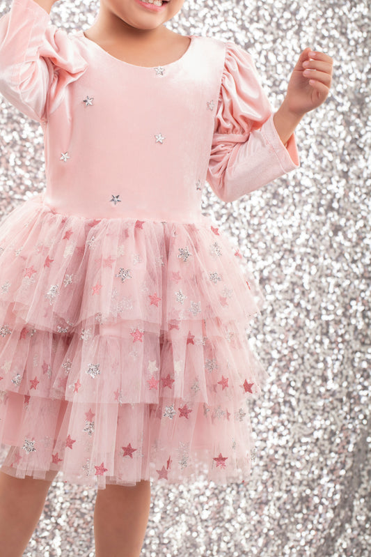 Pink Stars Tutu Dress